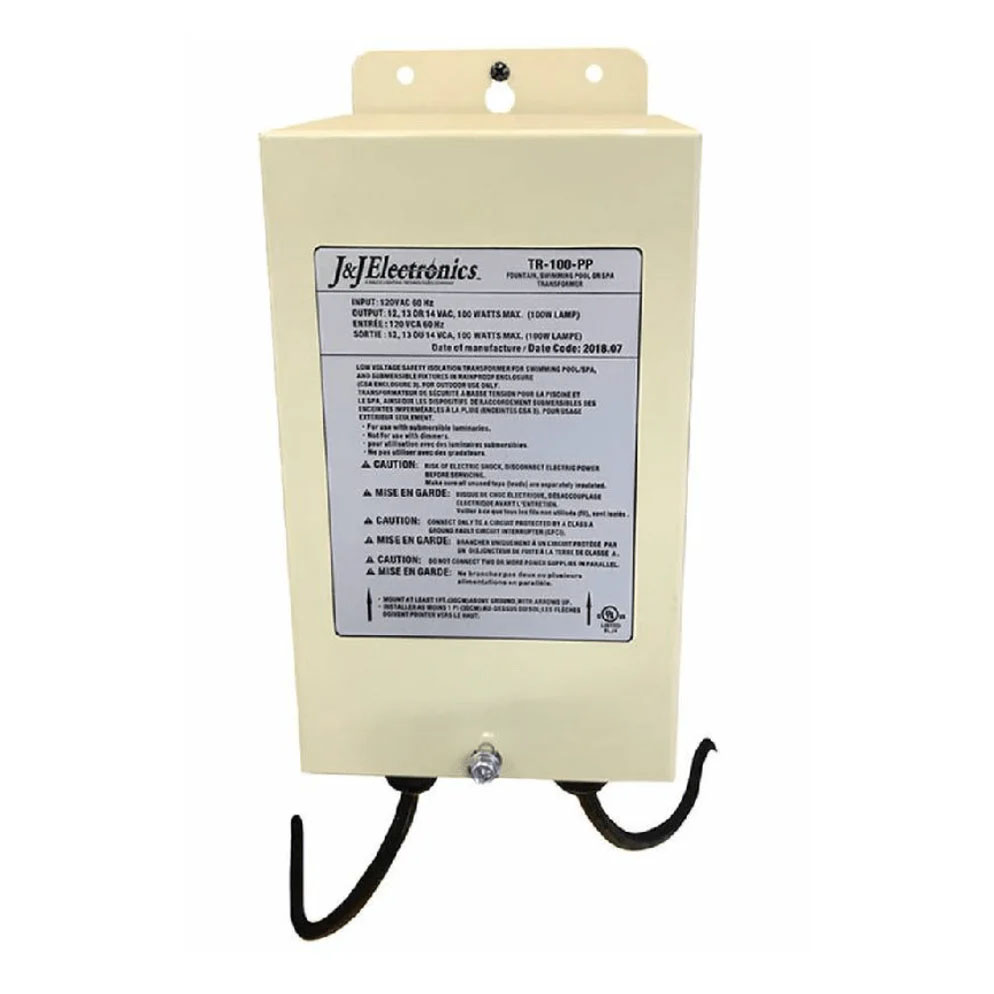 J&J Electronics Low-Voltage Transformer, 12-15V, 100W