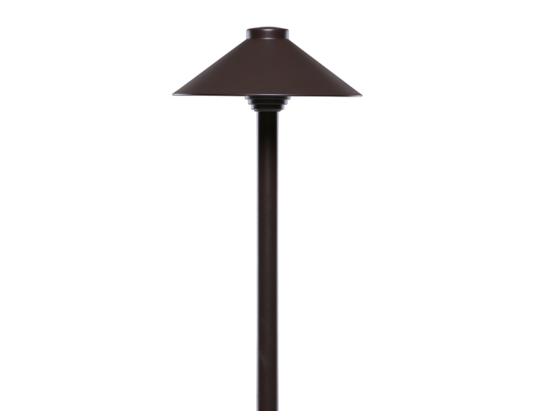 Sollos Adjustable Height Traditional Hat Path Light-7.5" Hat-Textured Bronze-Fixture Only