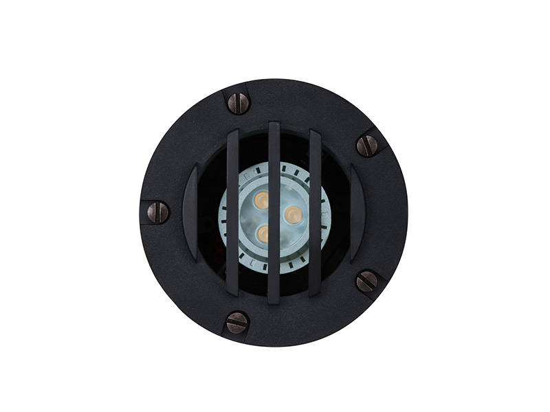 Sollos In-Ground Light with Trim Ring-Composite Black-Fixture Only