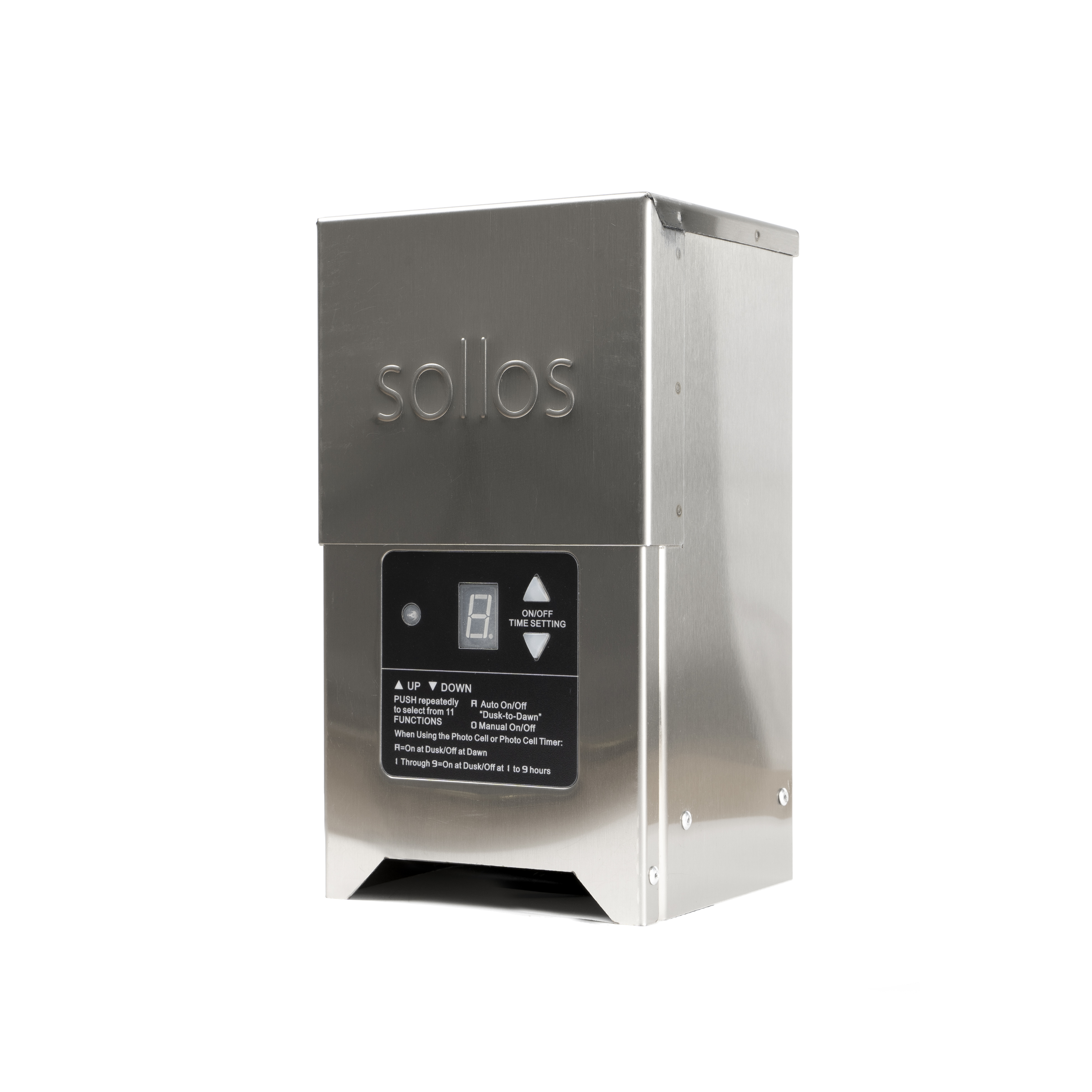 Sollos Integrated Series Transformer-Stainless Steel-With Photocell and Timer-300W