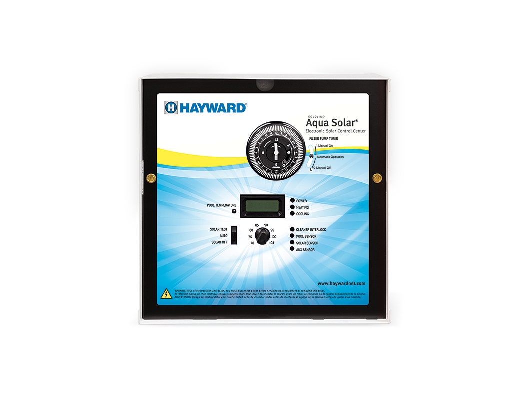 Solar Pool Control with display, low voltage output, timeclock (Open Line)