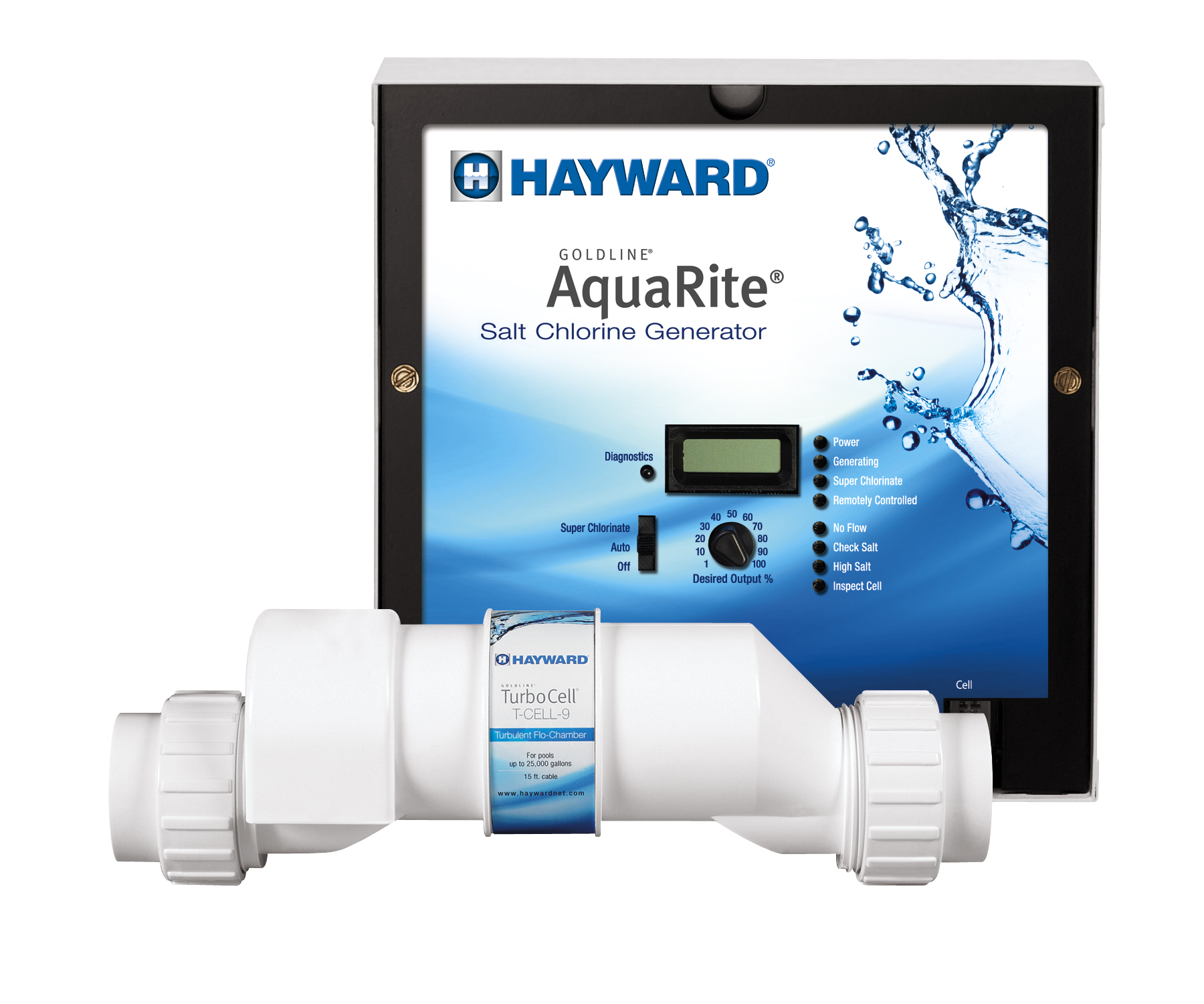 AquaRite XL Salt System w/ 25,000 gallon TurboCell (Plug-In line cord)