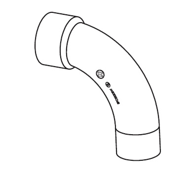 EcoFlo Fitting - EcoStar/TriStar - 2" x 2 1⁄2" Sweep (Open Line)