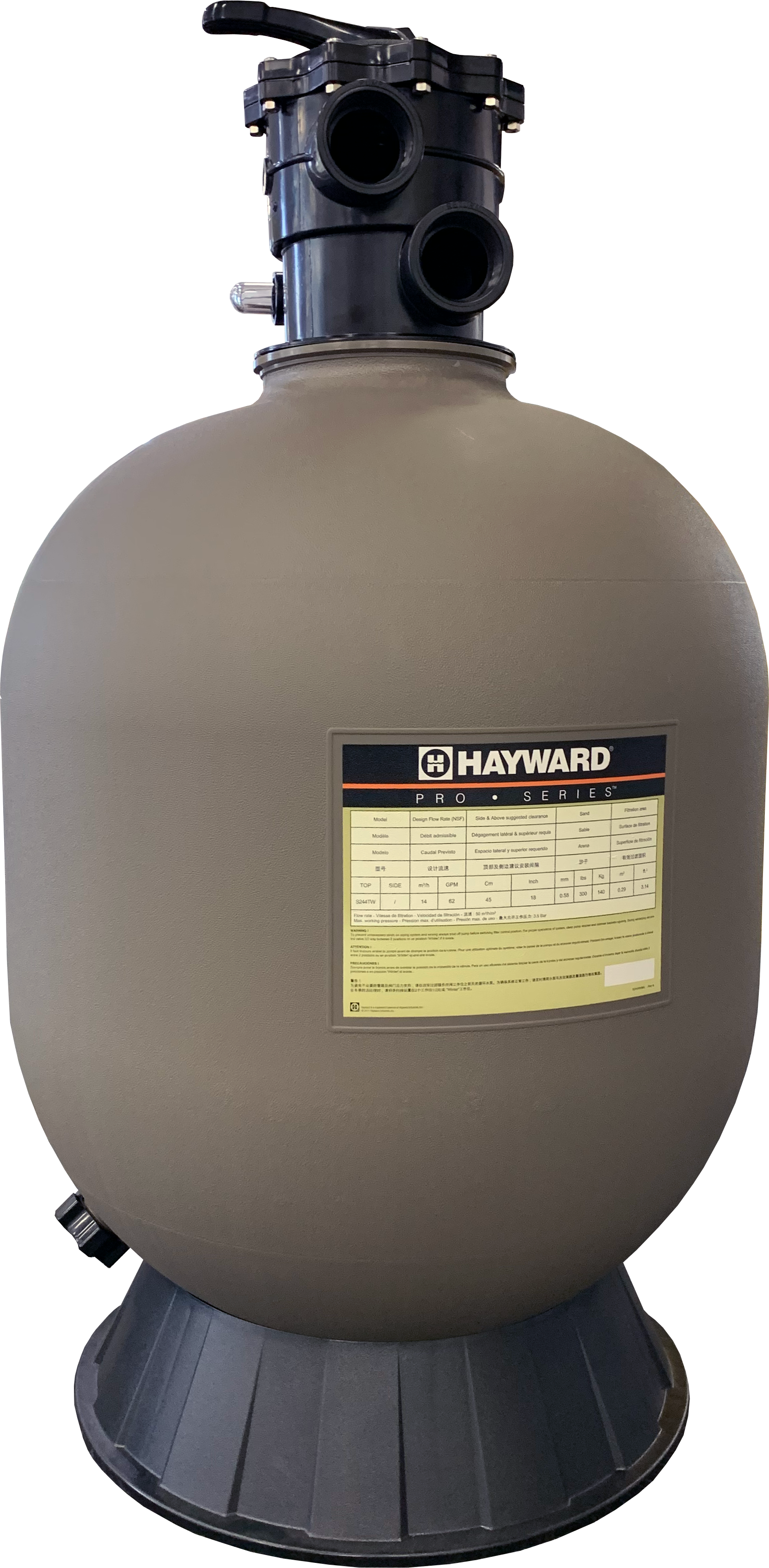 24 in. Sand Filter w/2 in. Valve Pack