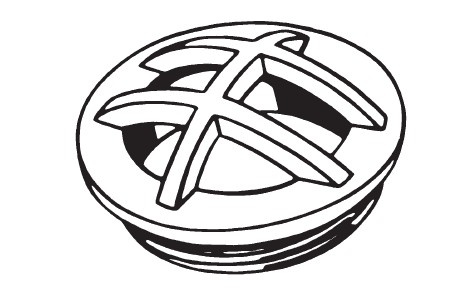 Grate Insert - 1 1⁄2" MIP (Open Line)