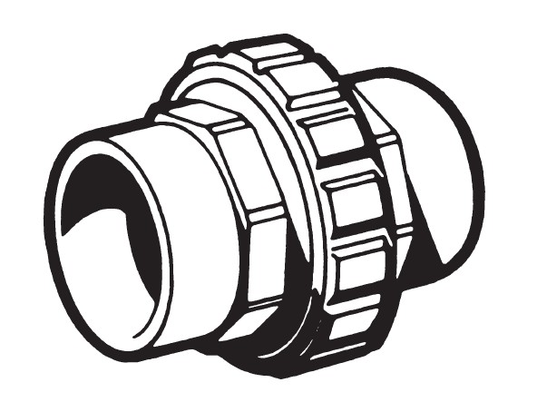 Flush Female Socket Union - 2" SKT (Open Line)