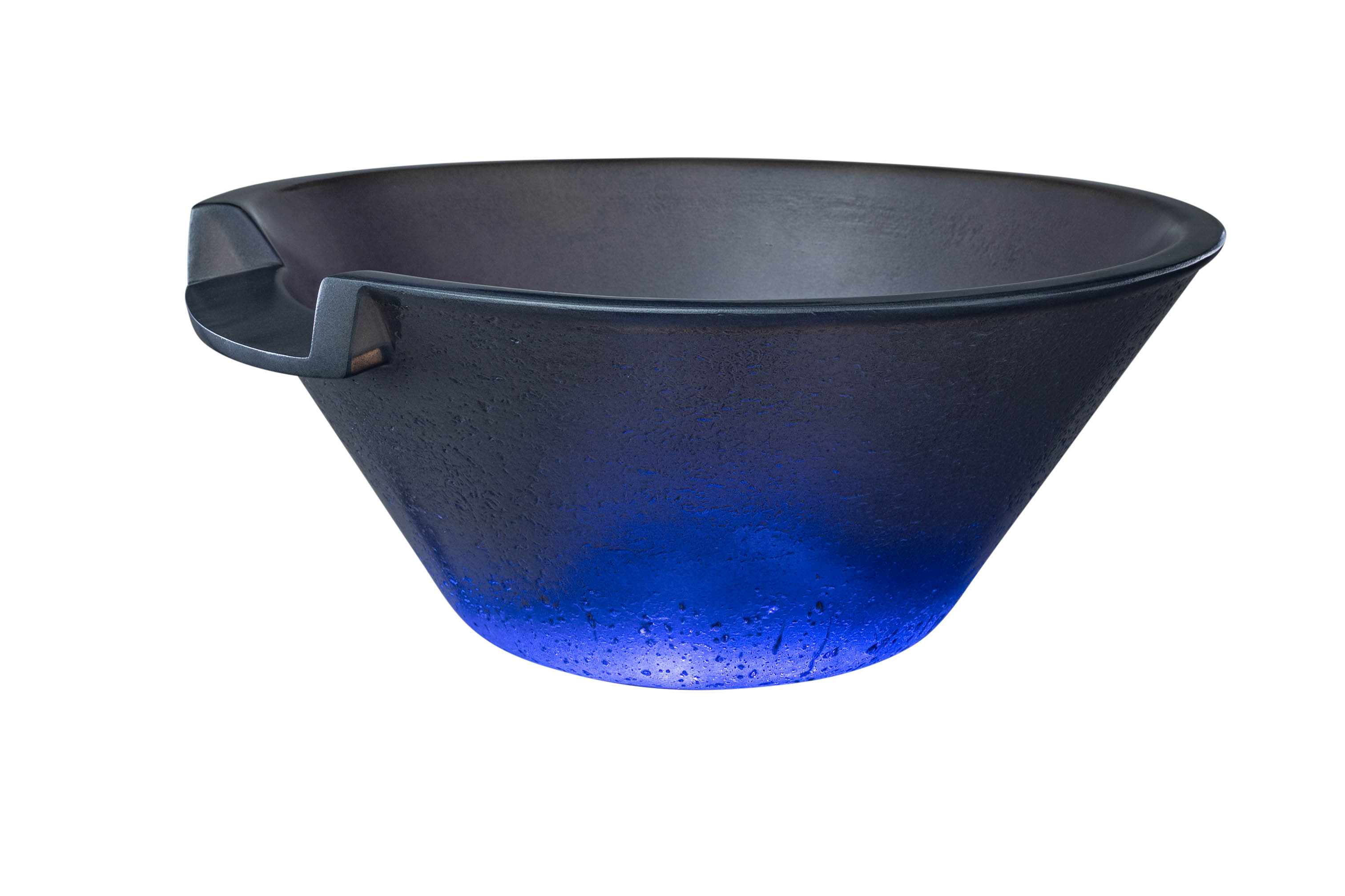 LED WaterBowls Resin - Round Pewter