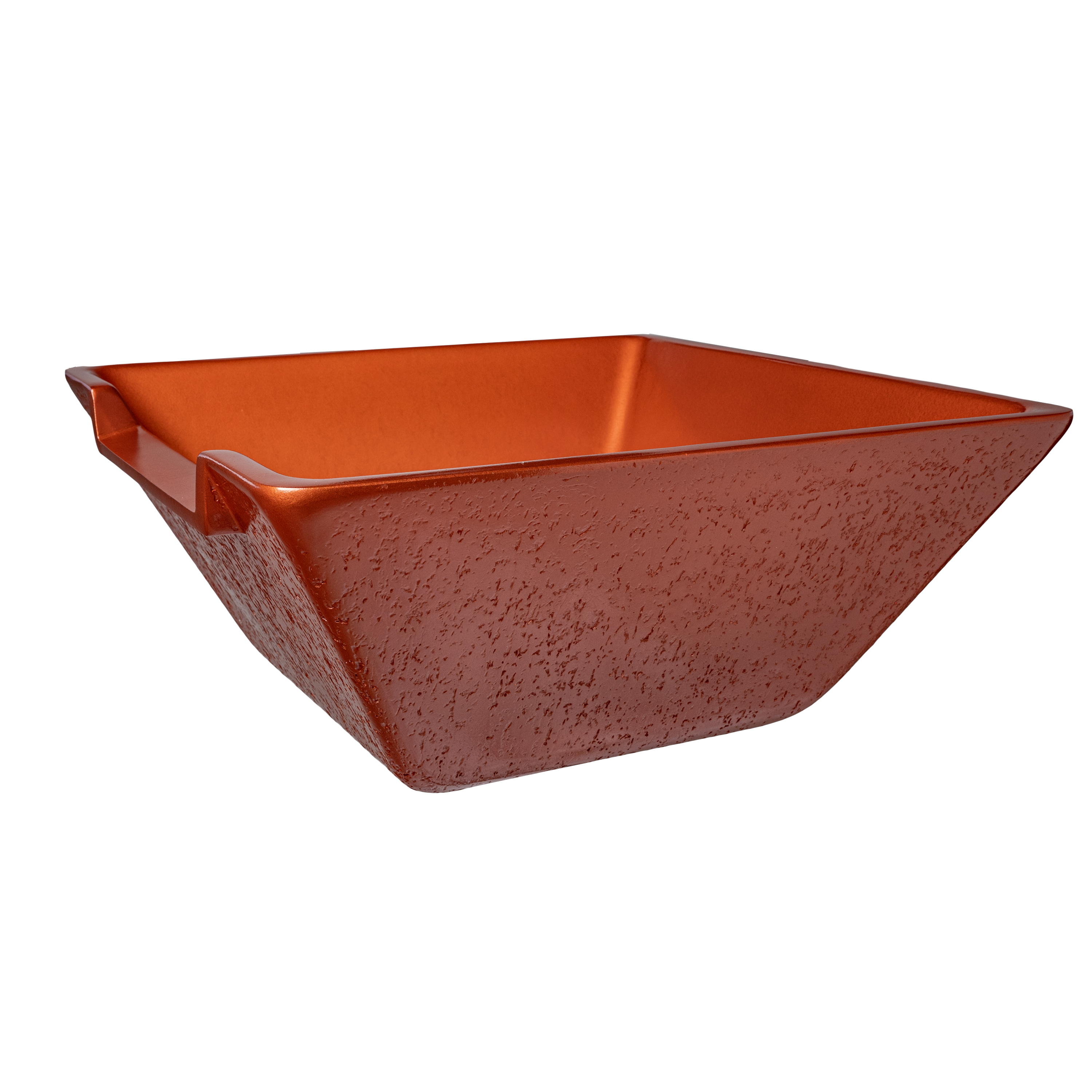 LED WaterBowls Resin - Square Copper