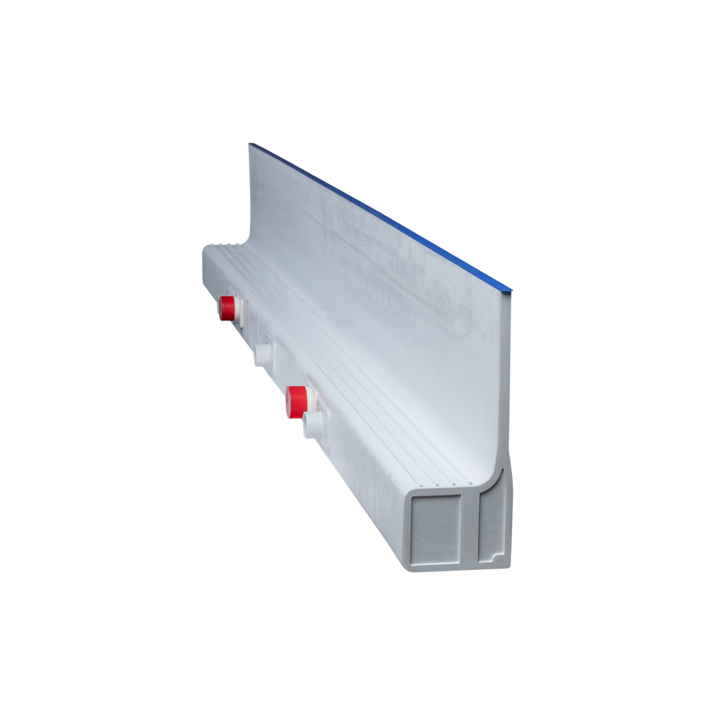 Sheer tipo cascada con LED, 8 ft de ancho, reborde de 6 in, alimentación inferior