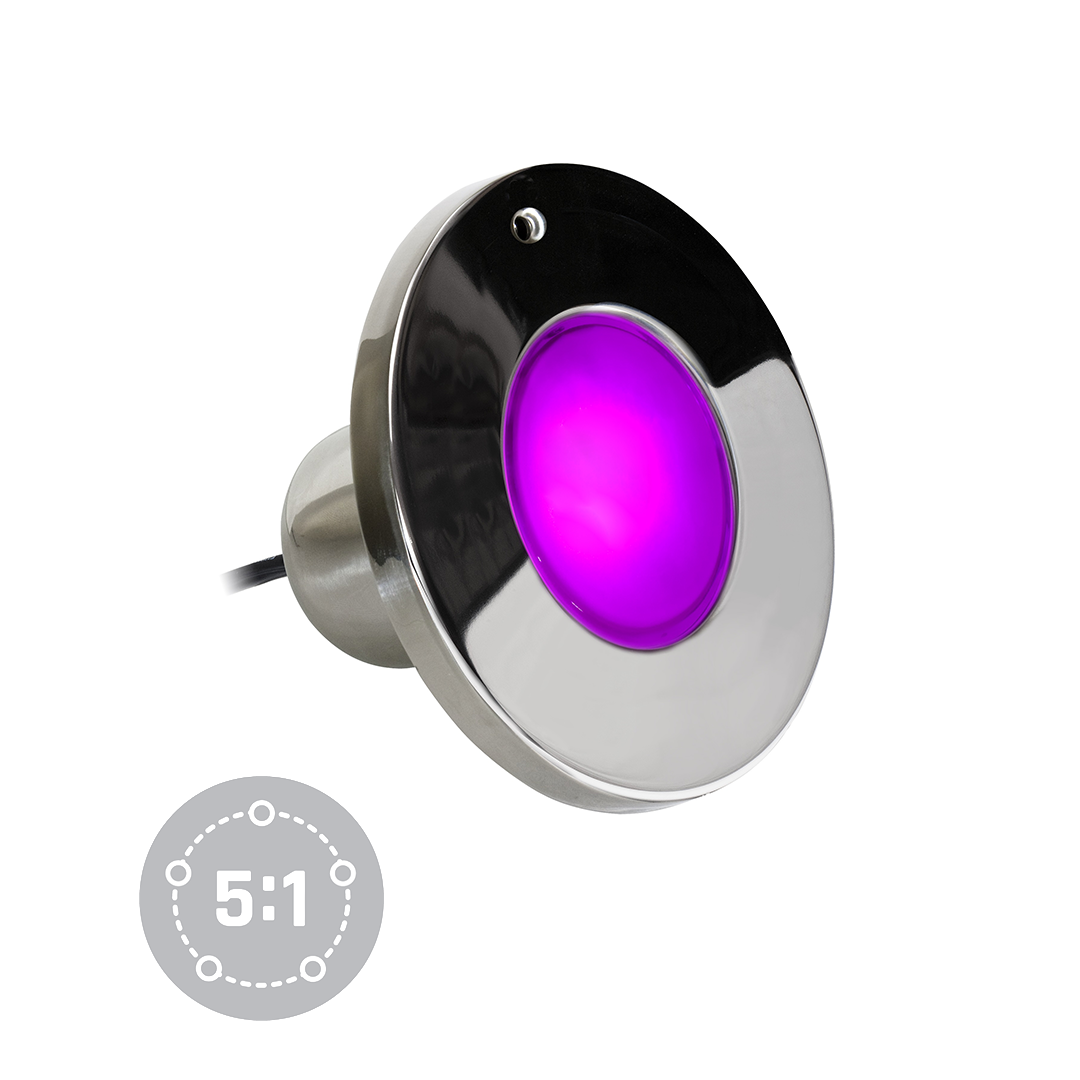 12V-ColorSplash S2CW LED Spa Fixture-6W-265Lm-RGBW-100' Cord (Open Line)