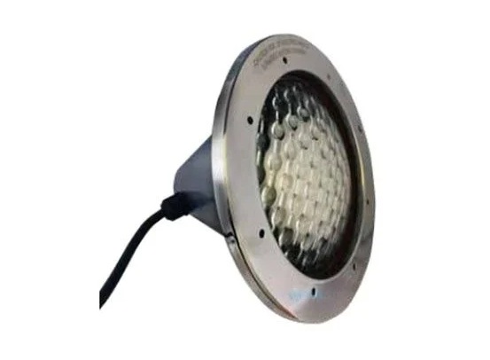J&J In-Ground Incandescent Pool Light, 120V/100 ft. Cord, 500W, Stainless Trim