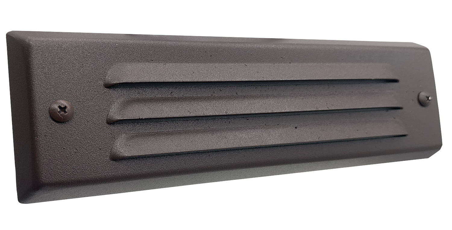 Sollos Surface Mount Step Light 9"-Textured Bronze-Integrated LED-2700K (Open Line)