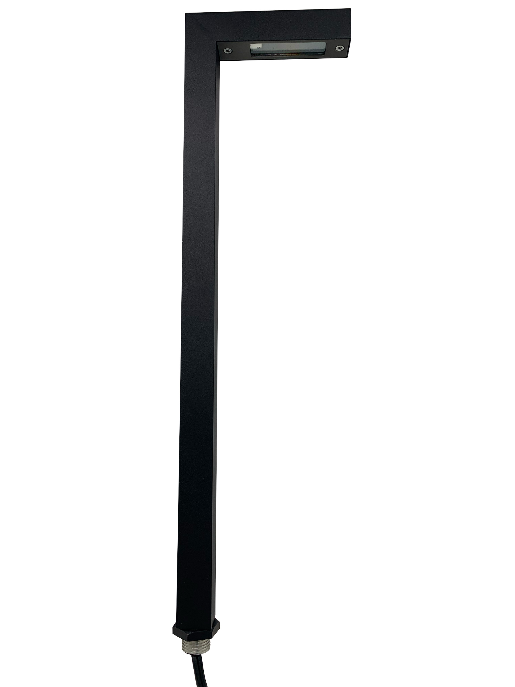 Sollos P90 Right Angle Path Light-20" Stem-Textured Black-Fixture Only (Open Line)