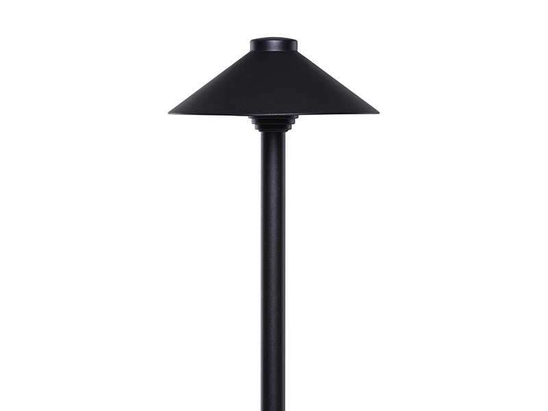 Sollos Adjustable Height Traditional Hat Path Light-7.5" Hat-Textured Black-Fixture Only (Open Line)