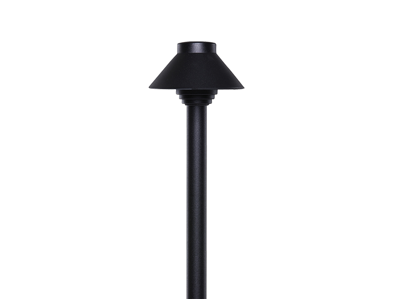 Sollos Straight Path Light-4" Hat-12" Stem-Textured Black-Fixture Only (Open Line)