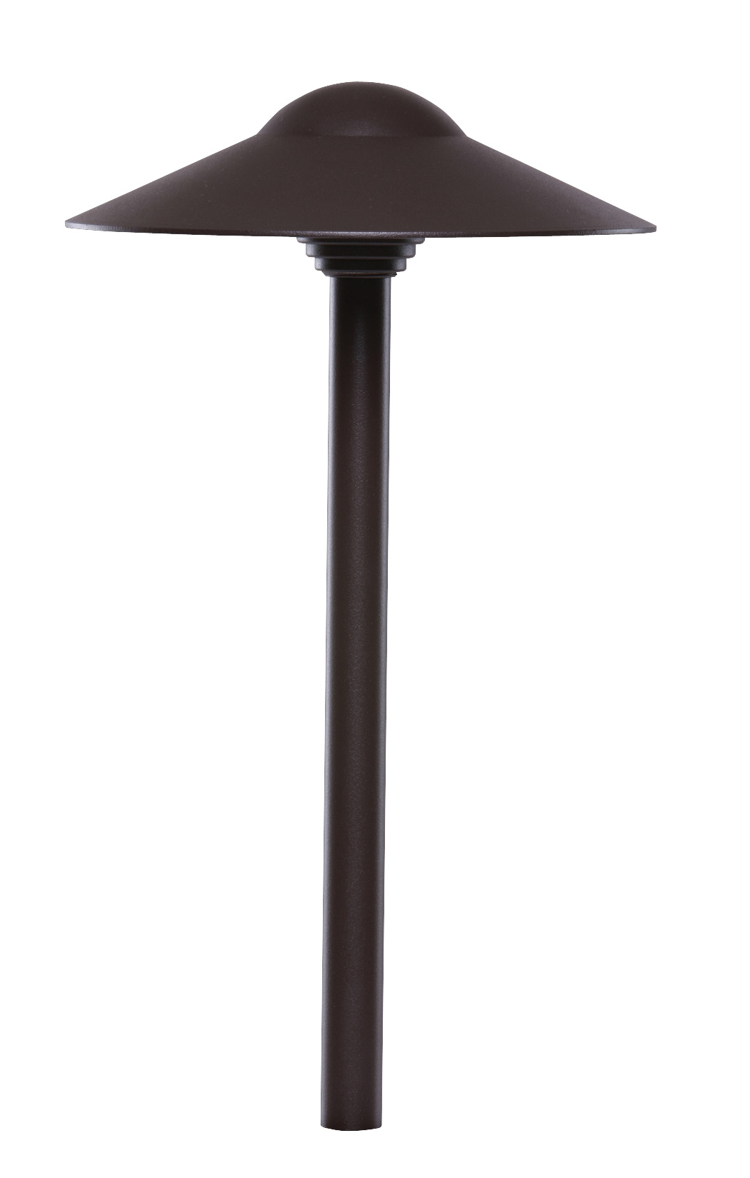 Sollos Dome Path Light-8.3" Hat-18" Stem-Textured Bronze-Fixture Only (Open Line)