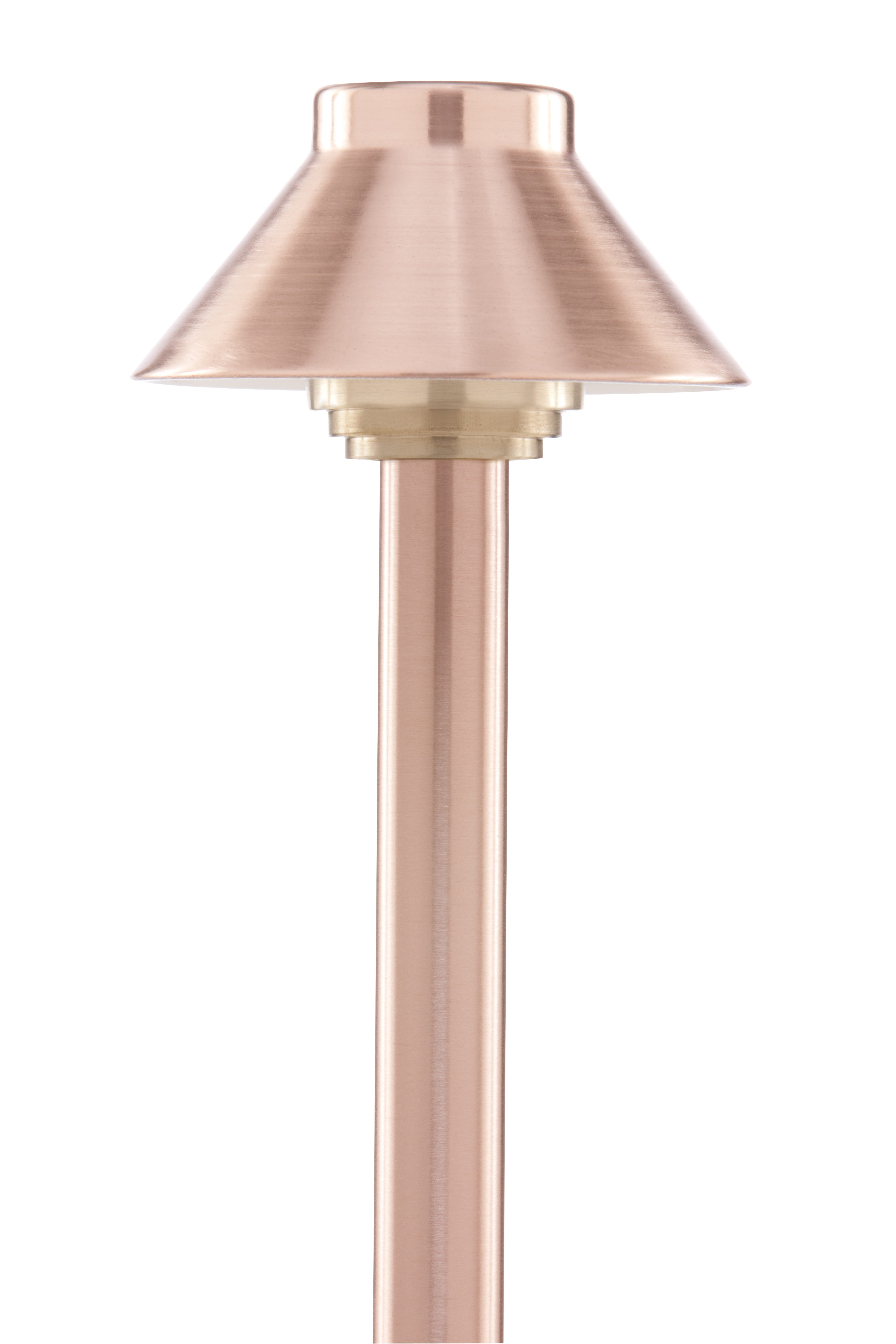 Sollos Traditional Path Light-4" Hat-15" Stem-Copper-Fixture Only (Open Line)