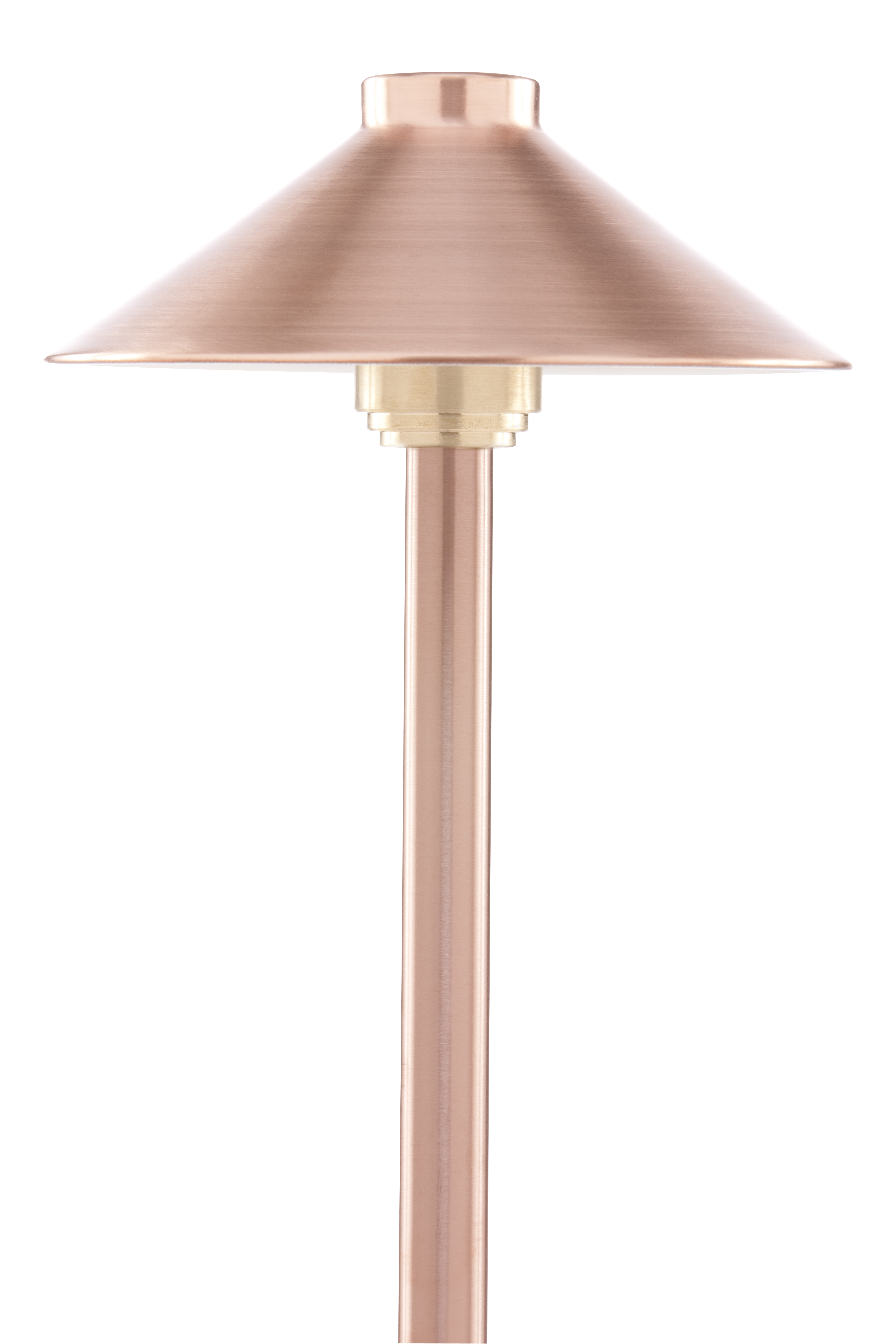 Sollos Traditional Path Light-7.5" Hat-18" Stem-Copper-Fixture Only (Open Line)