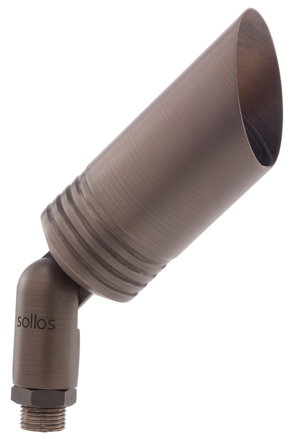 Sollos Contemporary Bullet 6.5"-Antique Brass-20W Equiv IP65-MR16 LED-2700K (Open Line)