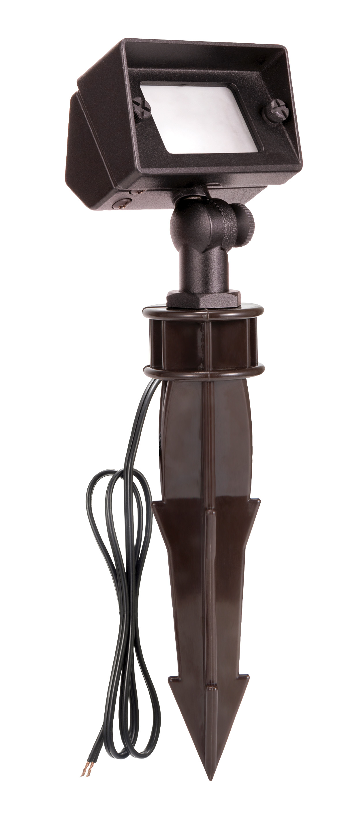Sollos Mini Rectangular Flood 4"-Textured Bronze-With 20W Equiv, JC3 LED, 3000K (Open Line)