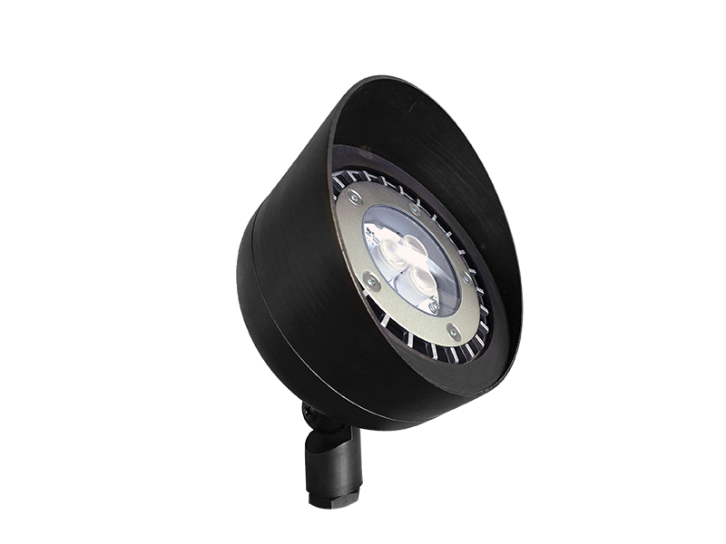 Sollos Par36 Flood Light 5" Round-Textured Black-Fixture Only (Open Line)