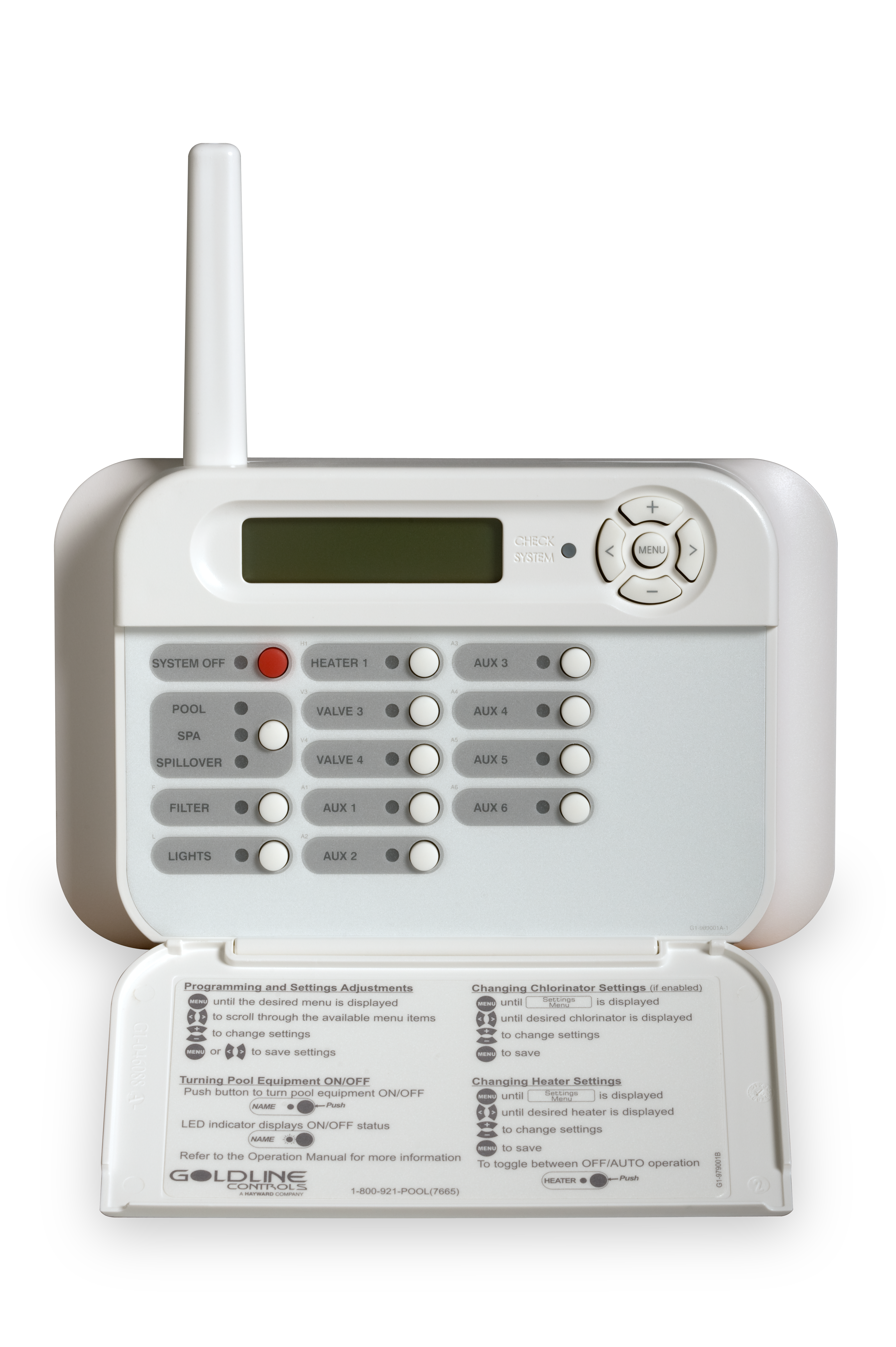 Wireless Tabletop Remote (ProLogic PS-8), White (Open Line)