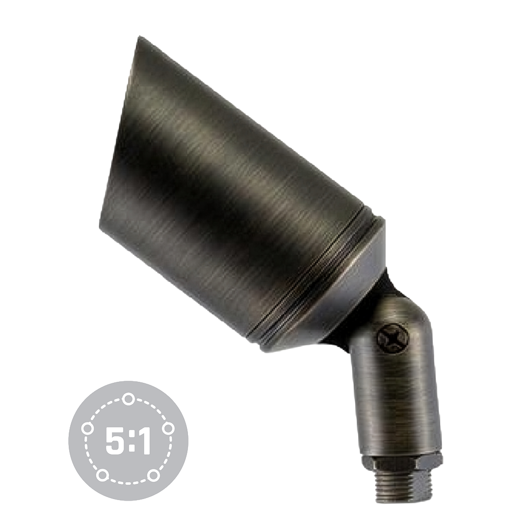 ColorLogic Bullet Light-RGBW-Antique Brass-Integrated LED (Open Line)
