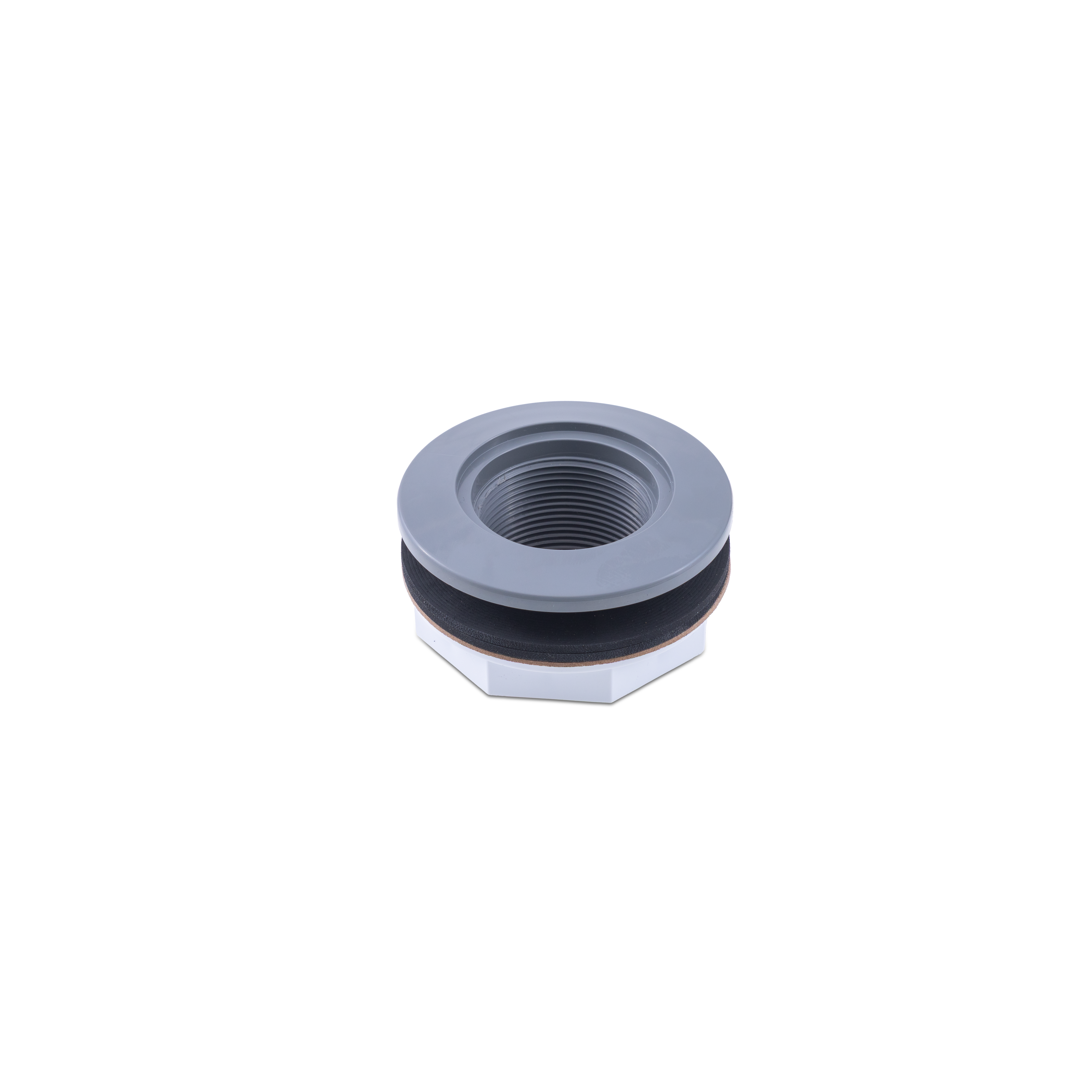 Threaded Return Fitting for Fiberglass - 1 1⁄2" FIP 1.5"- Dark Gray (Open Line)