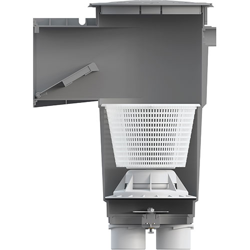 SkimMaster Square Skimmer - 2" Socket - 4.5" Throat (Open Line)