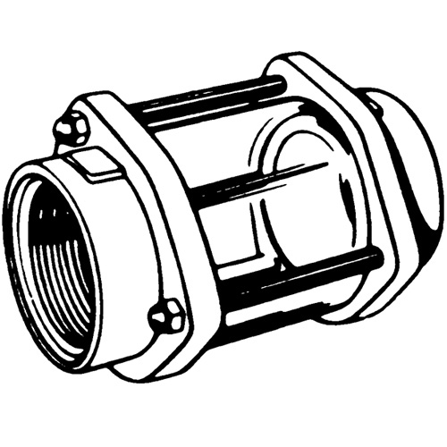 Horizontal In-Line Style Sight Glass, 2" SKT (Open Line)