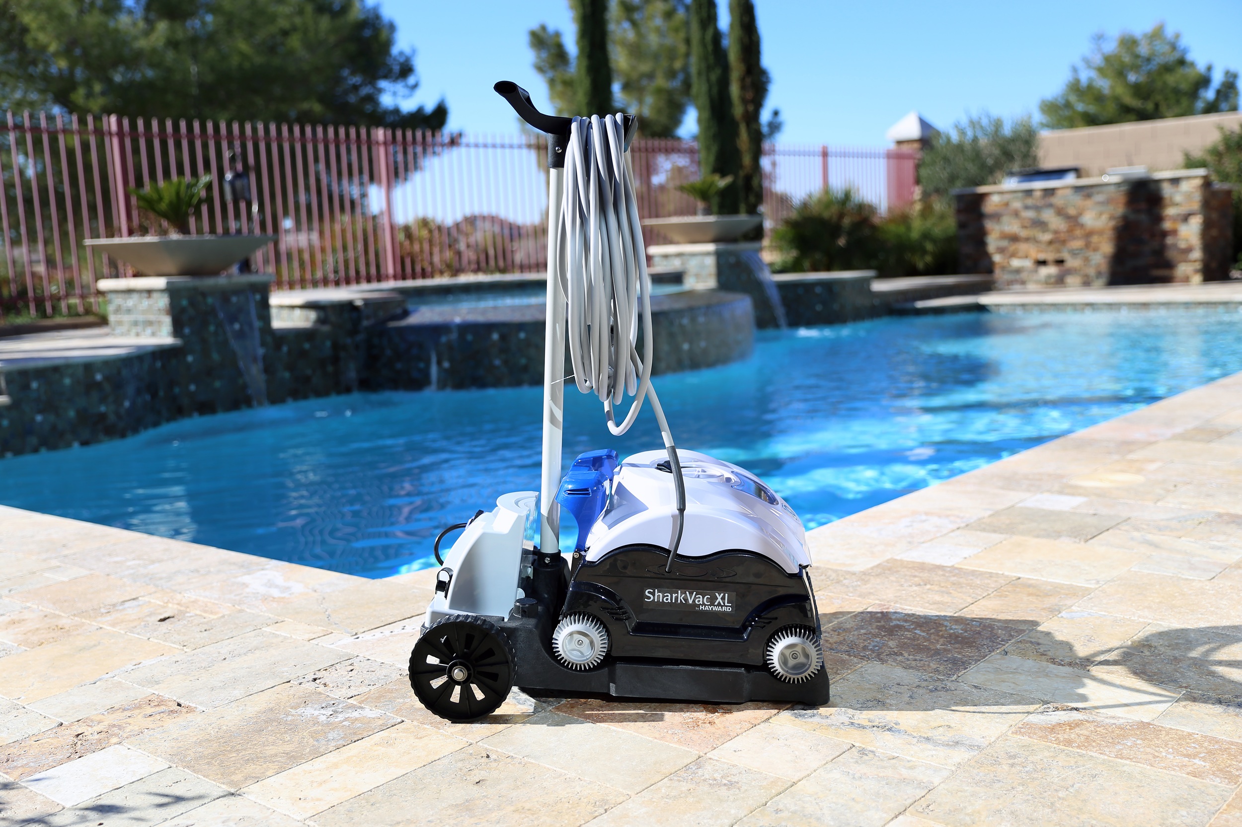 SharkVac XL Automatic Robotic Pool Cleaner with Caddy Cart (Open Line)
