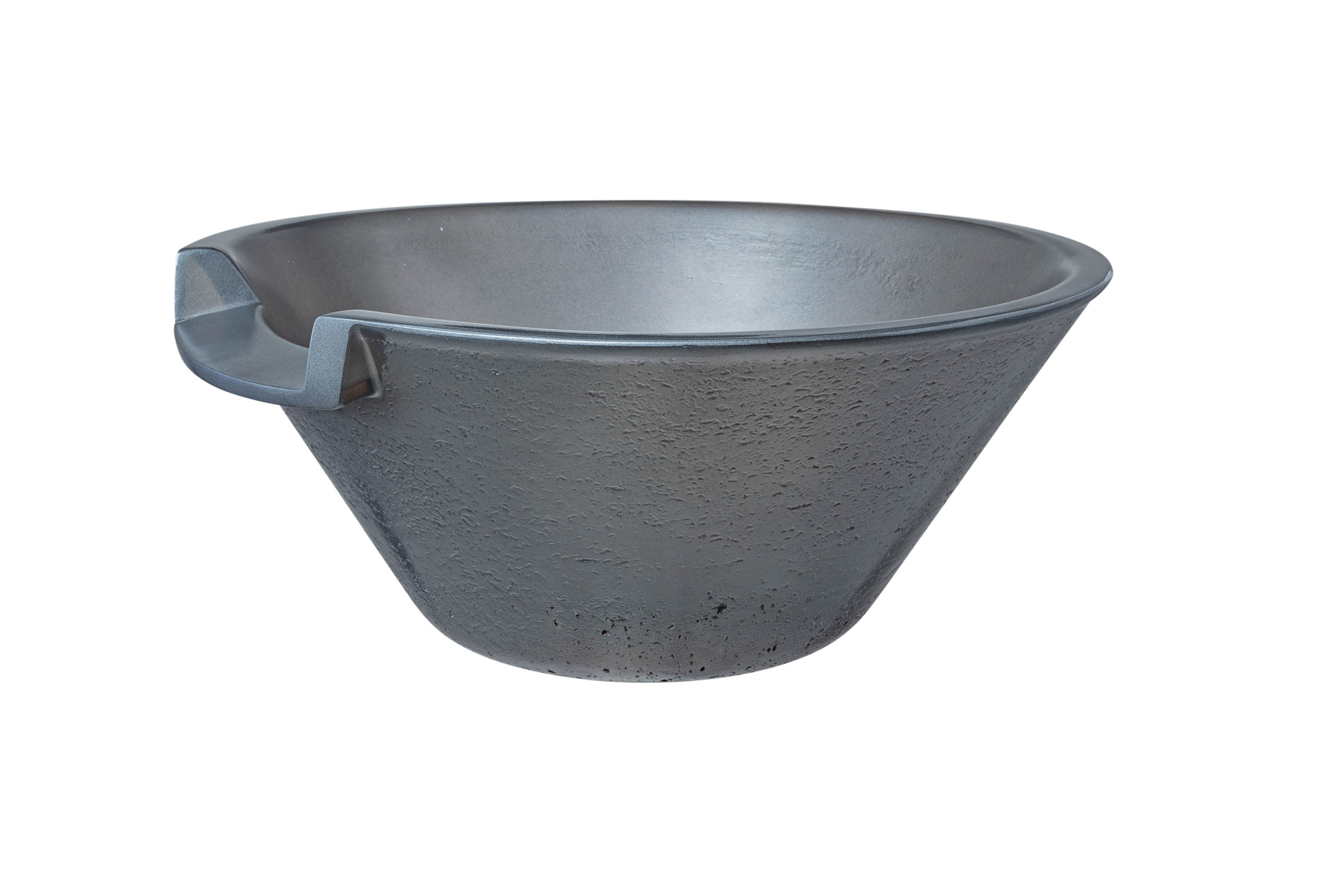 LED Water Bowls Resin - Round Pewter